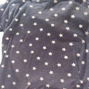 Long sleeve star shirt black